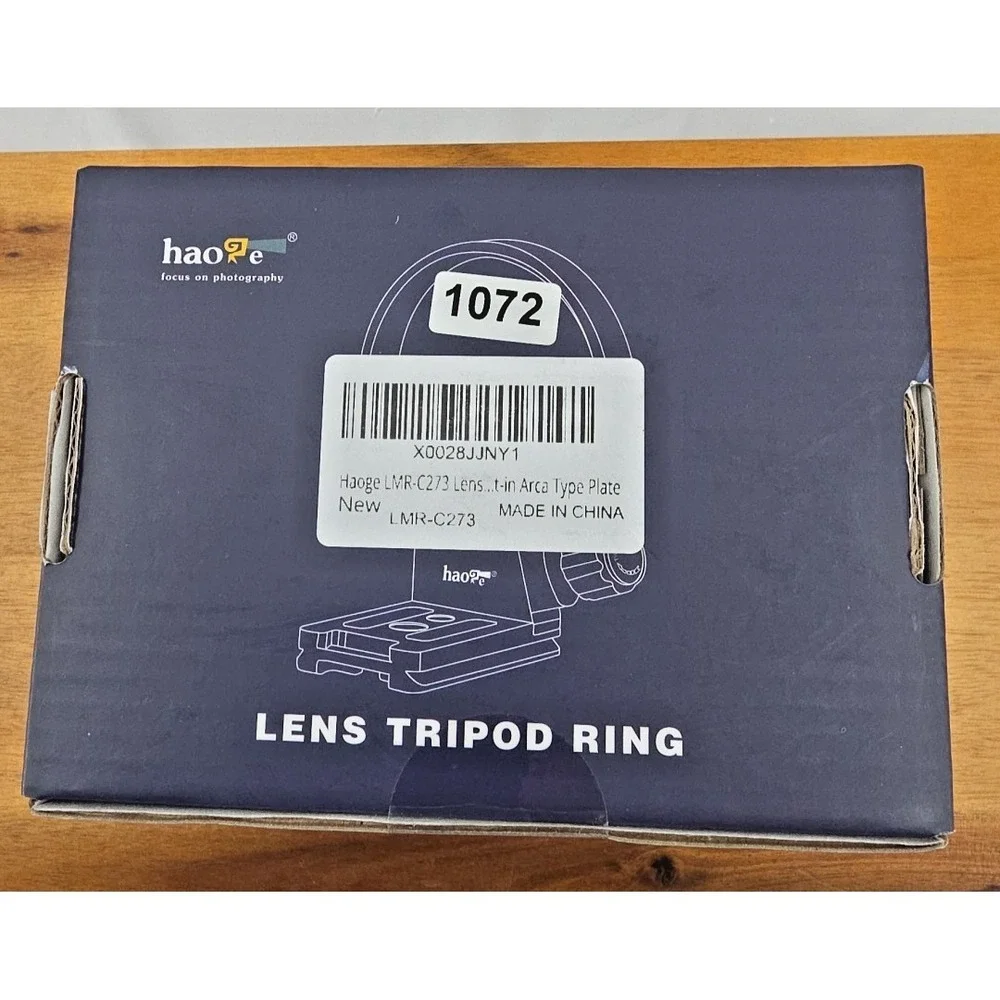Haoge LMR-C273 Lens Tripod Ring w/ Arca Type Plate Brand New Sealed